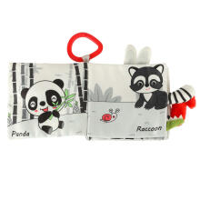 Ikonka Art.KX5640 Sensory book soft animal tails owl
