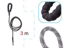 Ikonka Art.KX5627_1 Dog leash on rope durable reflective 3m