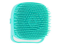 Ikonka Art.KX5626 Silicone brush for washing dogs cats blue