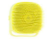 Ikonka Art.KX5626_1 Silicone brush for washing dogs cats yellow