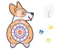Ikonka Art.KX5615 Velcro dart game safe darts target corgi