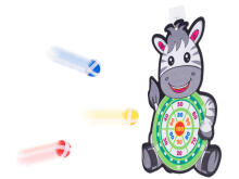 Ikonka Art.KX5614 Velcro dart game safe darts target zebra