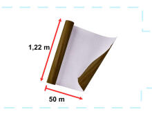 Ikonka Art.KX5523 Self-adhesive foil roll wallcovering oak brown 1,22x50m