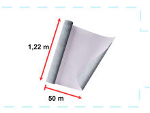 Ikonka Art.KX5515 Self-adhesive foil roll wallpaper veneer grey marble 1,22x50m