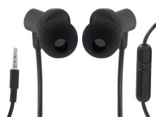 Ikonka Art.KX5323_1 L-BRNO wired earphones 3.5mm jack black