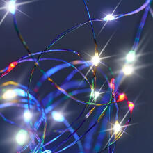 Ikonka Art.KX5254_2 LED decorative wire lights 5m 50LED multicolour