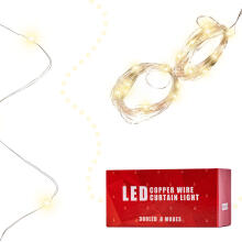 Ikonka Art.KX5242 LED curtain lights 3x3m 300LED warm white