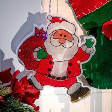 Ikonka Art.KX5244_3 LED kulonu gaismas Ziemassvētku rotājumi Santa ar dāvanām