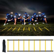 Ikonka Art.KX5212 Coordination gymnastics training ladder yellow