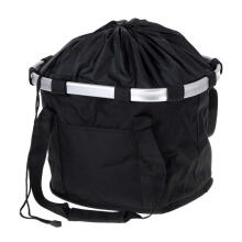 Ikonka Art.KX5088 Front basket bicycle basket folding cover click black