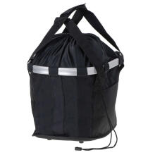 Ikonka Art.KX5088 Front basket bicycle basket folding cover click black