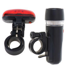 Ikonka Art.KX5051 L-BRNO bicycle light LED front rear battery lamp