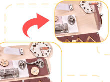 Ikonka Art.KX5372 LULILO sensory manipulation board MISIAO