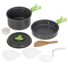 Ikonka Art.KX4989 Tourist dinnerware set camping pot frying pan XL