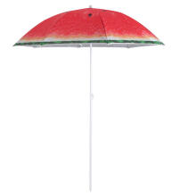 Ikonka Art.KX4983 Beach garden umbrella adjustable 150cm broken watermelon