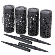 Ikonka Art.KX4965 Solar lanterns stars moons 4pcs.