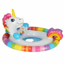Ikonka Art.KX4958 INTEX 59570 children's swimming pontoon unicorn wheel