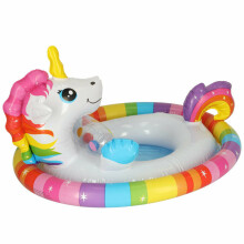 Ikonka Art.KX4958 INTEX 59570 children's swimming pontoon unicorn wheel