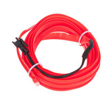 Ikonka Art.KX4955 LED ambient lighting for car / car USB / 12V tape 5m red