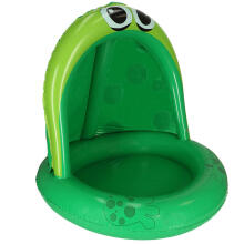 Ikonka Art.KX4932 Inflatable pontoon pool with canopy frog 95cm