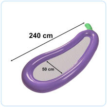 Ikonka Art.KX4925 Inflatable mesh mattress aubergine 240cm