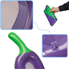 Ikonka Art.KX4925 Inflatable mesh mattress aubergine 240cm