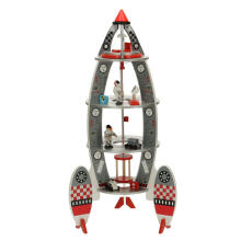 Ikonka Art.KX4903 Wooden rocket ship space shuttle astronaut