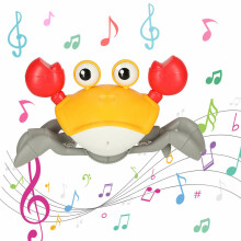 Ikonka Art.KX4896 Interaktīvs krabju kāpurs ar dzeltenu skaņu