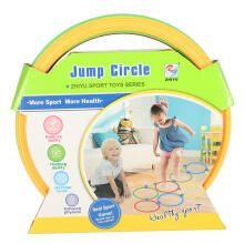 Ikonka Art.KX4888 Classroom game coloured hoops 10 wheels and connectors
