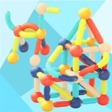 Ikonka Art.KX4886 Magnetic bricks for small children 64 pieces in a box