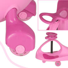 Ikonka Art.KX4880 Gravity roller coaster glowing LED wheels pink