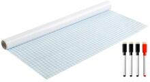 Ikonka Art.KX4877 Self-adhesive dry-erase board 45x200 + markers