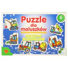 Ikonka Art.KX4859_1 ALEXANDER Puzzle for toddlers - construction machines 2+