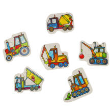 Ikonka Art.KX4859_1 ALEXANDER Puzzle for toddlers - construction machines 2+