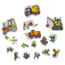 Ikonka Art.KX4859_1 ALEXANDER Puzzle for toddlers - construction machines 2+