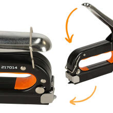 Ikonka Art.KX4827 WOKIN upholstery hand stapler strong taker for U-shaped flat staples nails 4-14mm