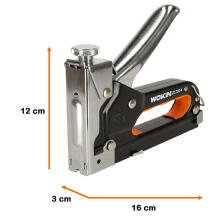 Ikonka Art.KX4827 WOKIN upholstery hand stapler strong taker for U-shaped flat staples nails 4-14mm