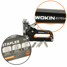 Ikonka Art.KX4827 WOKIN upholstery hand stapler strong taker for U-shaped flat staples nails 4-14mm