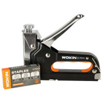 Ikonka Art.KX4827 WOKIN upholstery hand stapler strong taker for U-shaped flat staples nails 4-14mm
