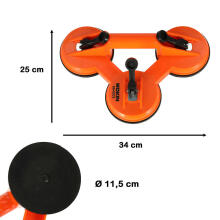 Ikonka Art.KX4819 Suction cup handle for handling plate glass panes