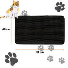 Ikonka Art.KX4764 Cat litter tray mat waterproof double layer 40x60cm