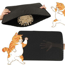 Ikonka Art.KX4764 Cat litter tray mat waterproof double layer 40x60cm