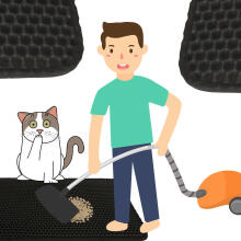 Ikonka Art.KX4764 Cat litter tray mat waterproof double layer 40x60cm