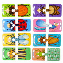 Ikonka Art.KX4756 MUDUKO Puzzles for toddlers Make friends with insects Ecopuzzles two-piece 18m+