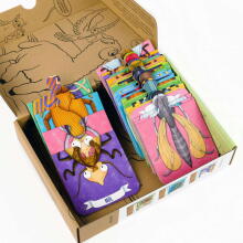 Ikonka Art.KX4756 MUDUKO Puzzles for toddlers Make friends with insects Ecopuzzles two-piece 18m+