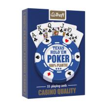 Ikonka Art.KX4753 MUDUKO Trefl playing cards Poker 100% plastic 55pcs.