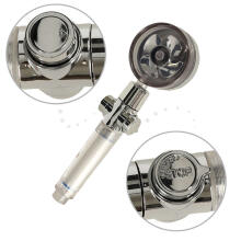 Ikonka Art.KX4744 Hand shower with turbine and hose silver