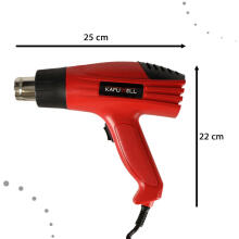 Ikonka Art.KX4718 Electric heat gun with temperature control 0-600 deg C + 4 interchangeable tips 1600W