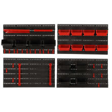 Ikonka Art.KX4716 Workshop organizer garage wall tool board shelves holders hooks hangers containers 48x21x1 cm