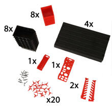 Ikonka Art.KX4716 Workshop organizer garage wall tool board shelves holders hooks hangers containers 48x21x1 cm